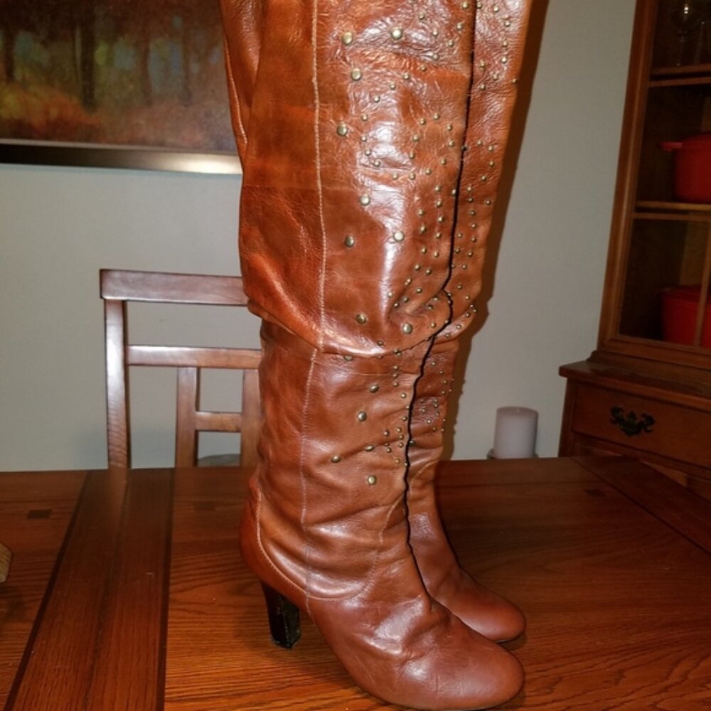 STEVE MADDEN Tall Studded Boots